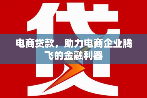 泊头电商贷款，助力电商企业腾飞的金融利器