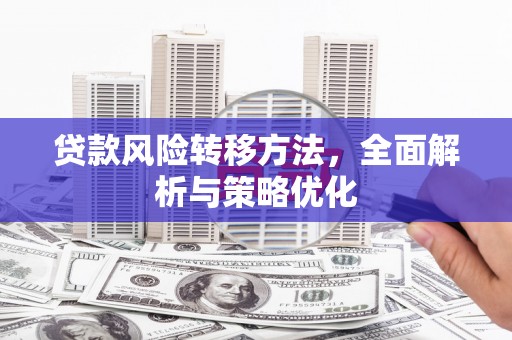 泊头贷款风险转移方法，全面解析与策略优化