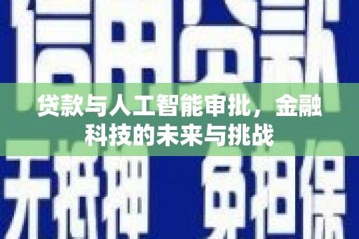 泊头贷款与人工智能审批，金融科技的未来与挑战