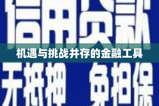泊头机遇与挑战并存的金融工具
