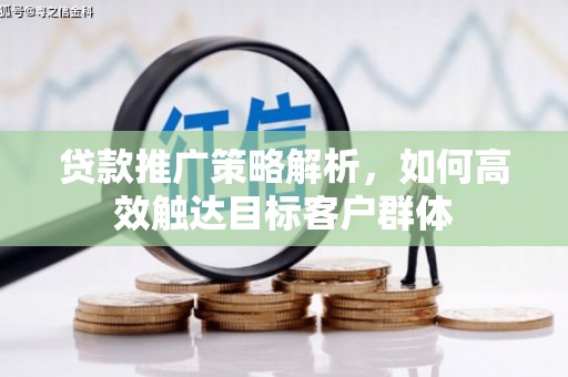 泊头贷款推广策略解析，如何高效触达目标客户群体