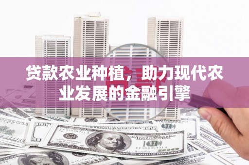 泊头贷款农业种植，助力现代农业发展的金融引擎