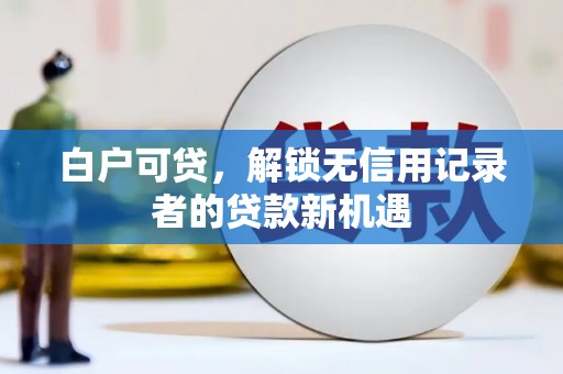 泊头白户可贷，解锁无信用记录者的贷款新机遇
