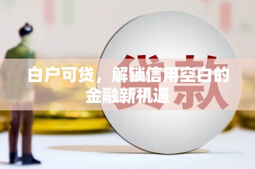 泊头白户可贷，解锁信用空白的金融新机遇