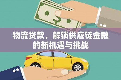 泊头物流贷款，解锁供应链金融的新机遇与挑战