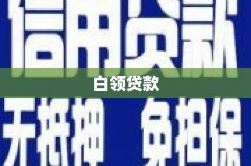 泊头白领贷款