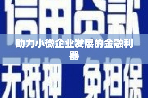 泊头助力小微企业发展的金融利器