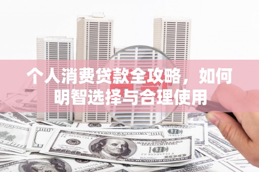 泊头个人消费贷款全攻略，如何明智选择与合理使用